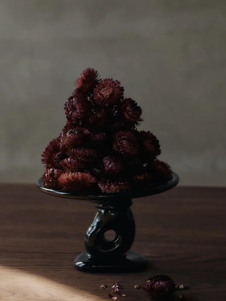 Damo Glass Centrepiece - Small - Dark Grape Ferm Living - DK