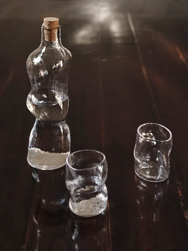 Dimple Bottle - Clear Ferm Living - DK