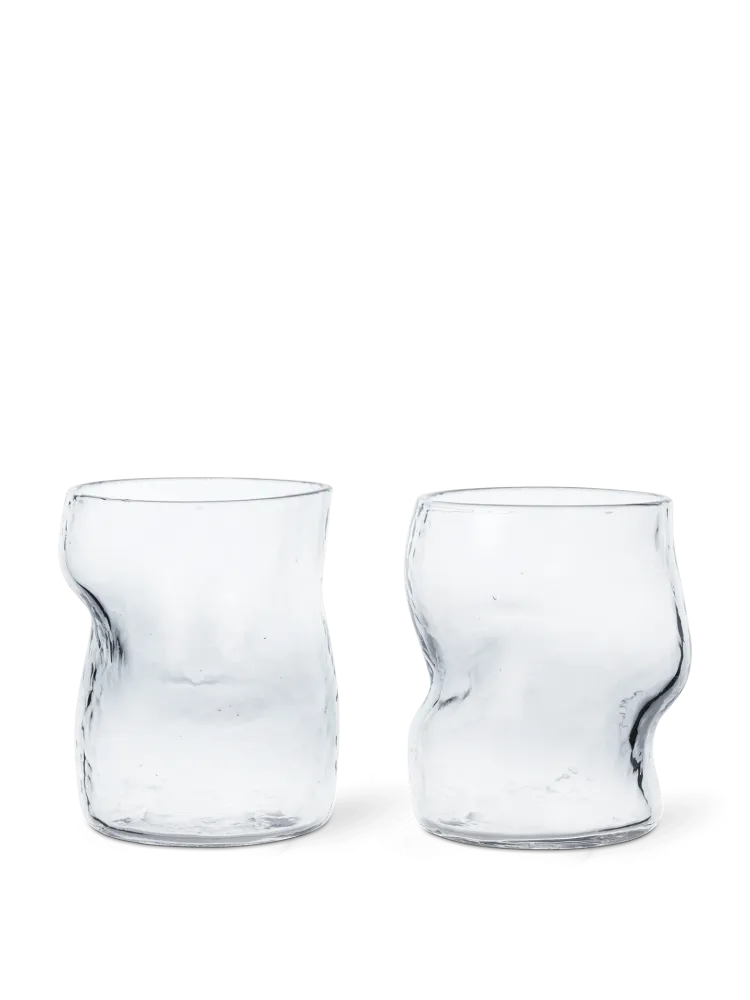Dimple Glasses - Set 2 - Clear Ferm Living - DK