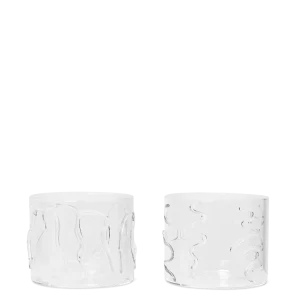 Doodle Glasses - Set 2 - Low - Clear Ferm Living - DK