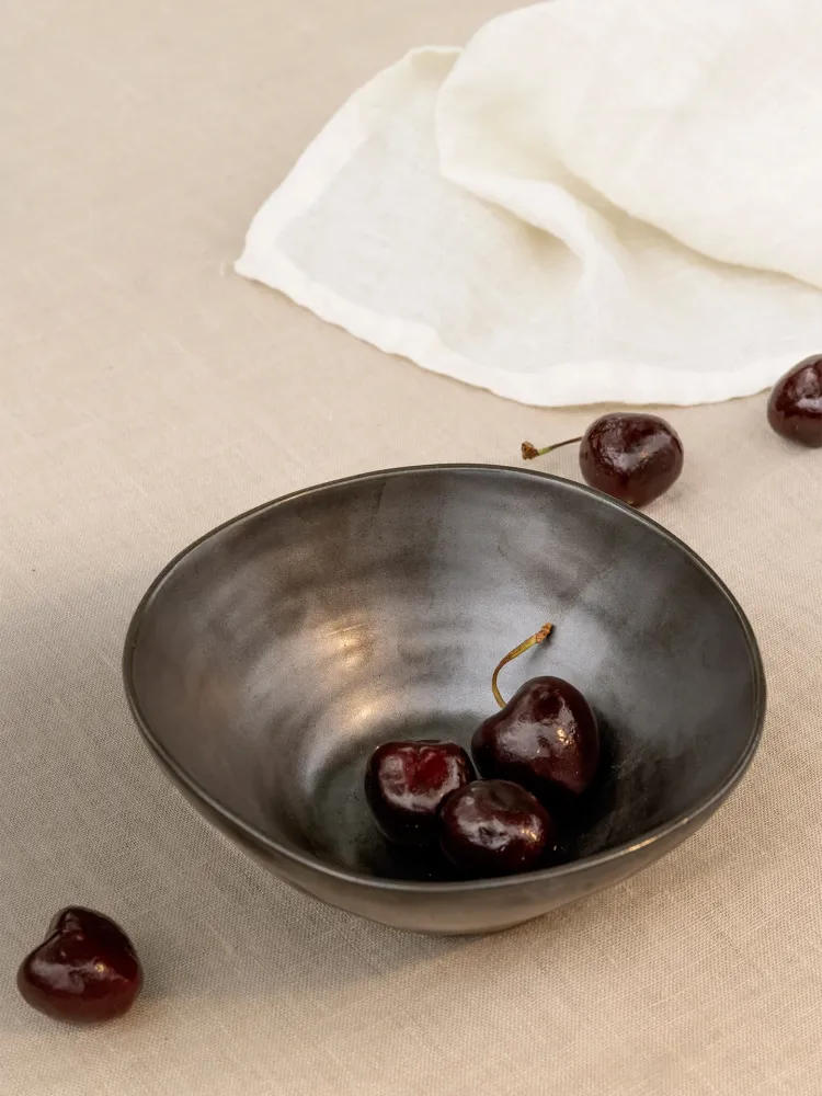 Flow Bowl - Medium - Black Ferm Living - DK