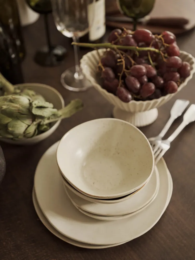 Flow Bowl - Medium - Off-White Speckle Ferm Living - DK