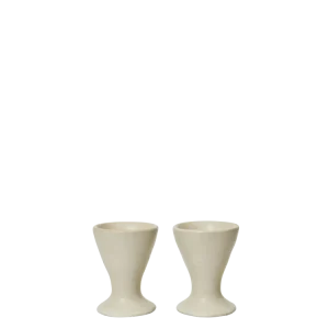 Flow Egg Cups - Set 2 - Off-White Speckle Ferm Living - DK