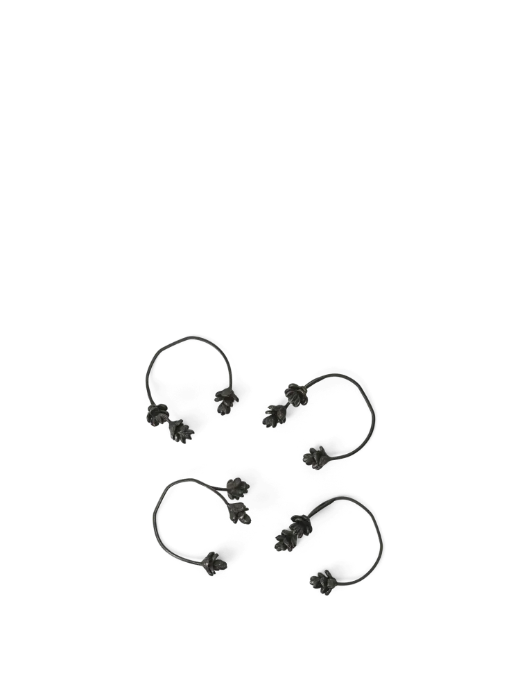 Forest Napkin Rings - Set 4 - Black Brass Ferm Living - DK
