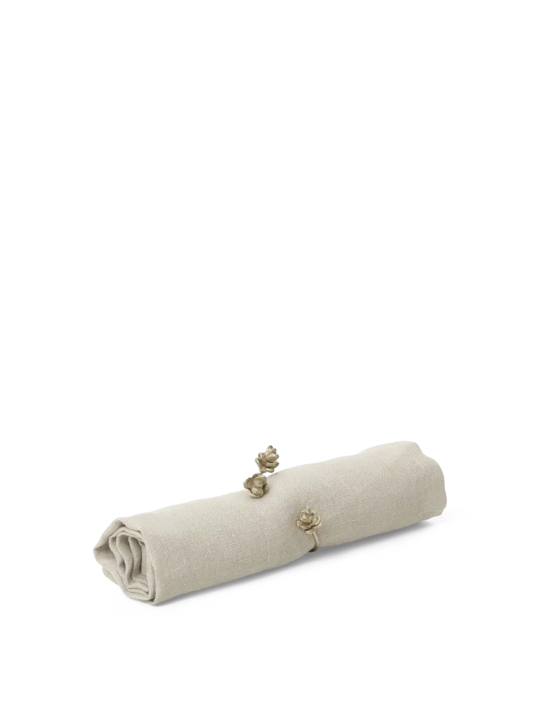 Forest Napkin Rings - Set 4 - Brass Ferm Living - DK