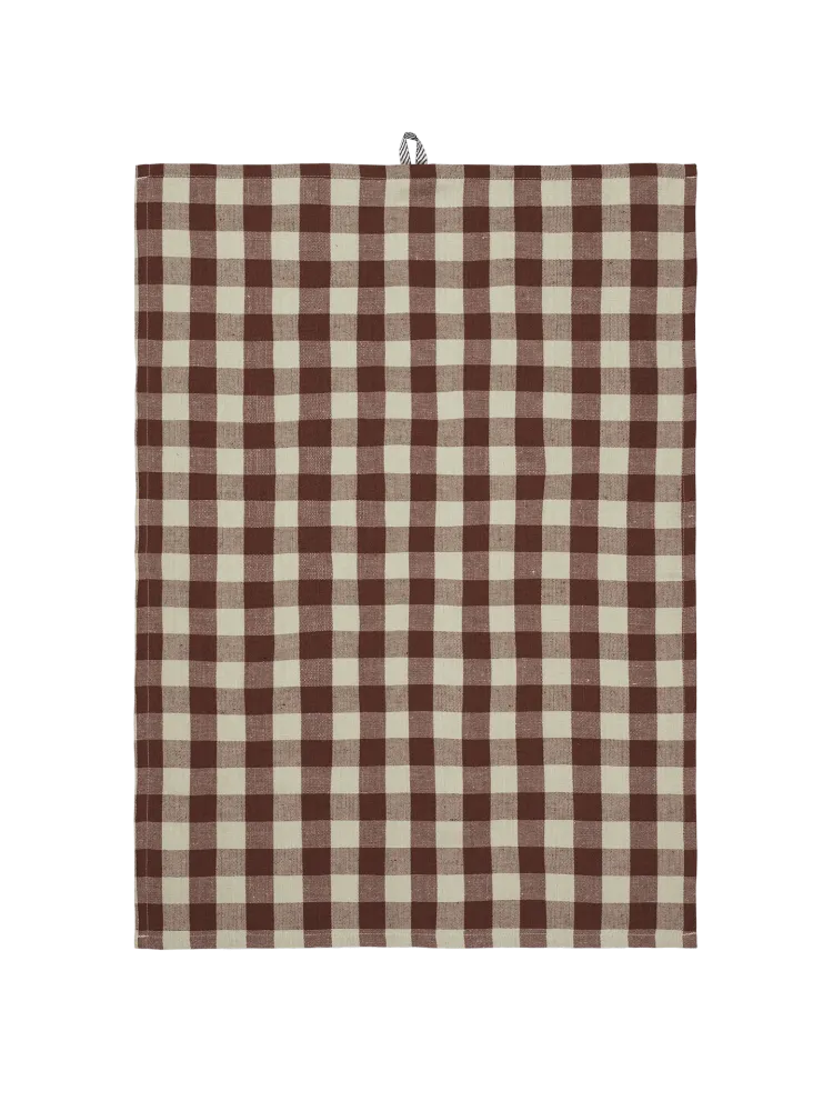 Hale Tea Towel - Cinnamon/Grey Green Ferm Living - DK