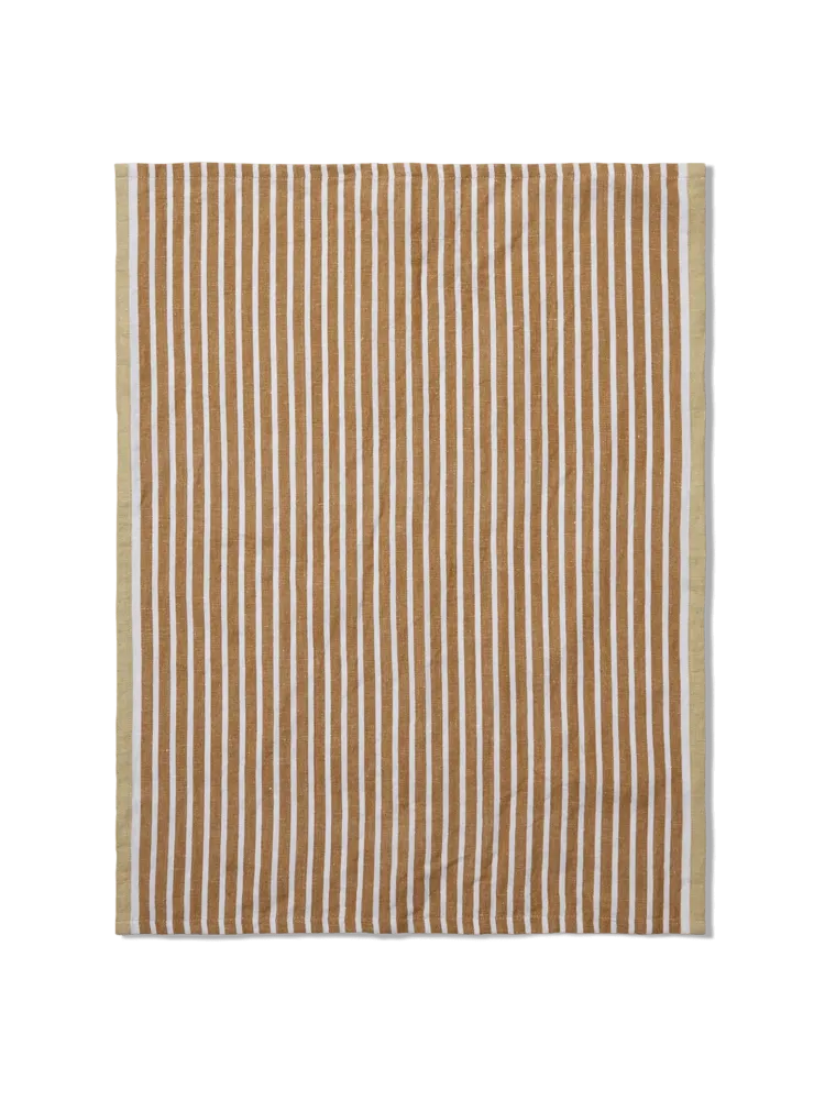 Hale Tea Towel - Golden Brown/Silver Fern Ferm Living - DK