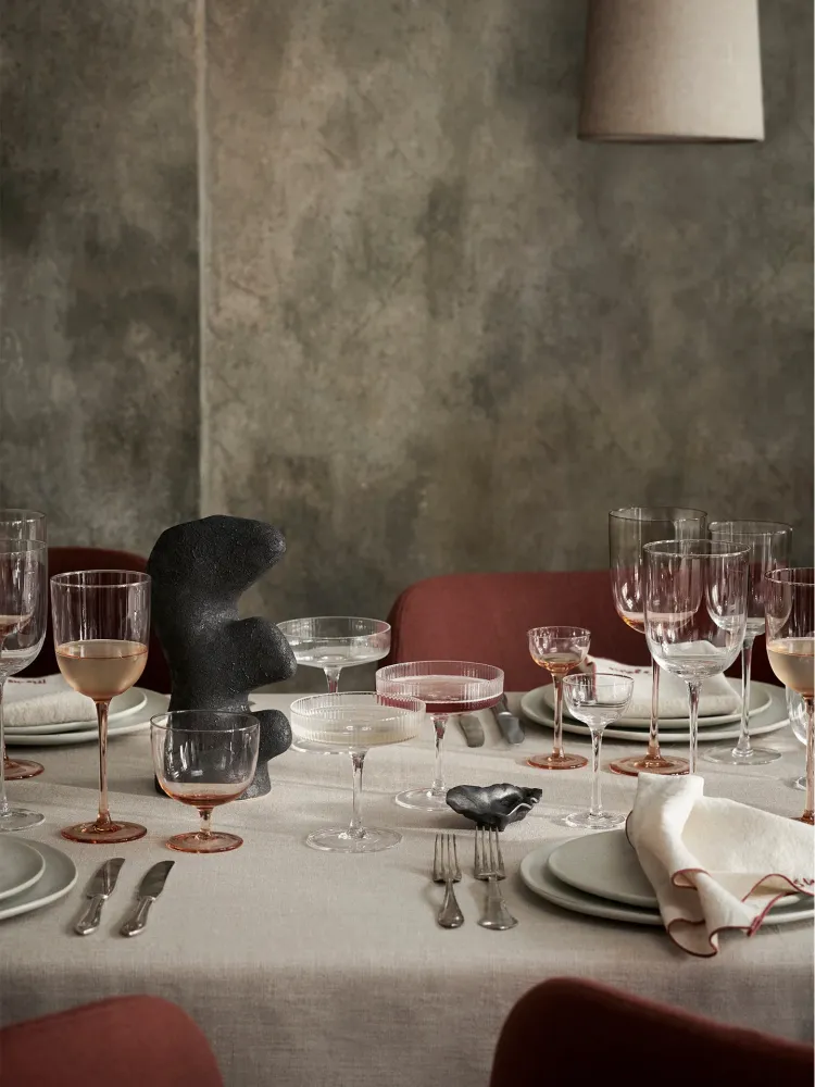 Host Red Wine Glasses - Set 2 - Blush Ferm Living - DK