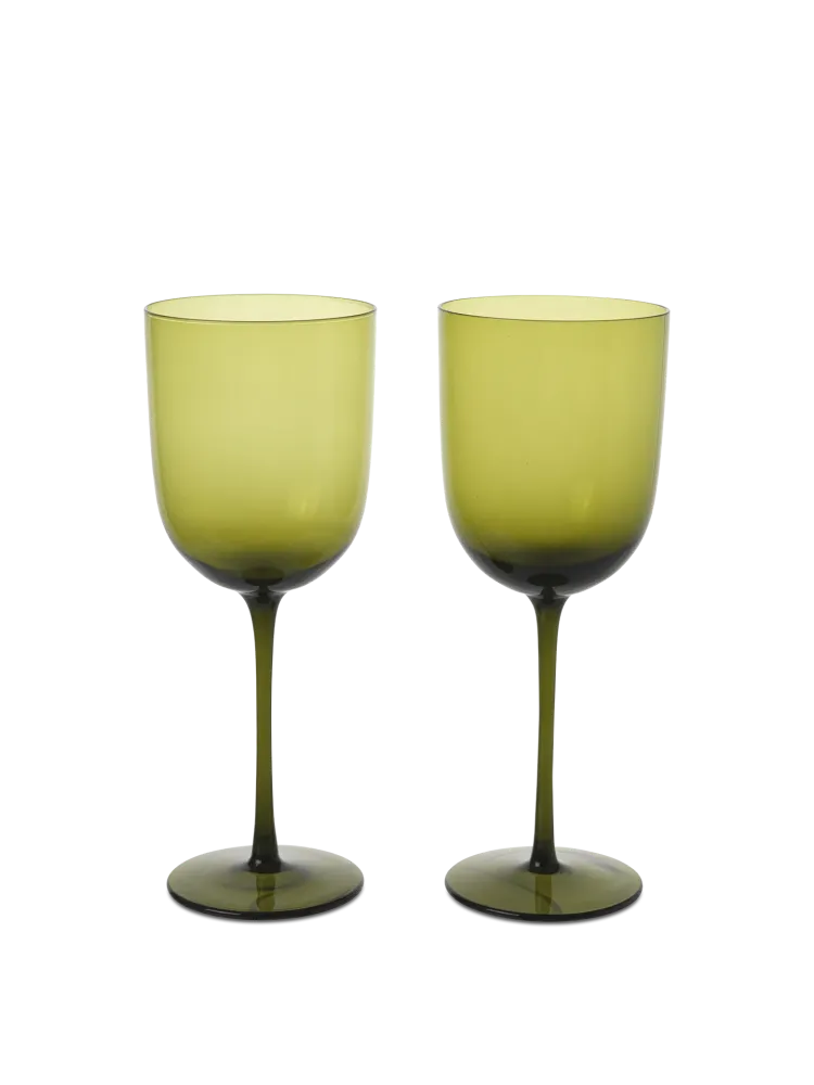 Host Red Wine Glasses - Set 2 - Moss Green Ferm Living - DK