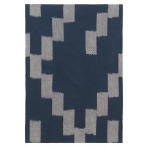 Ikat Tea Towel - Ink Blue/Parchment Ferm Living - DK