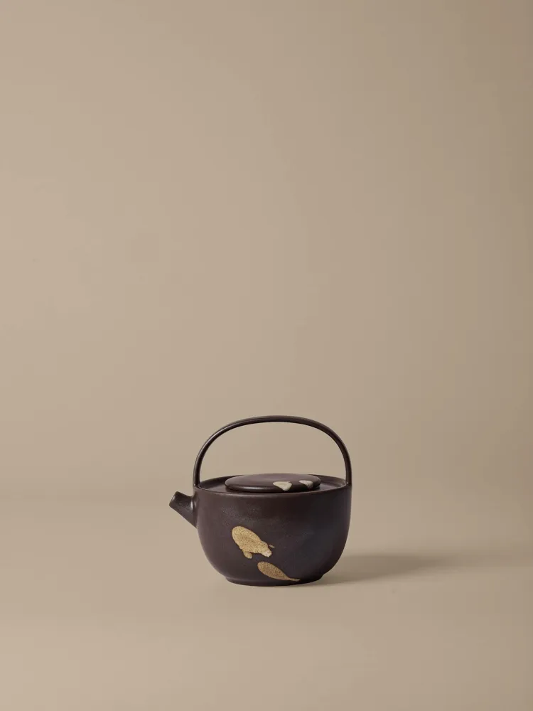 Koyo Teapot - Dark Brown/Buff Ferm Living - DK