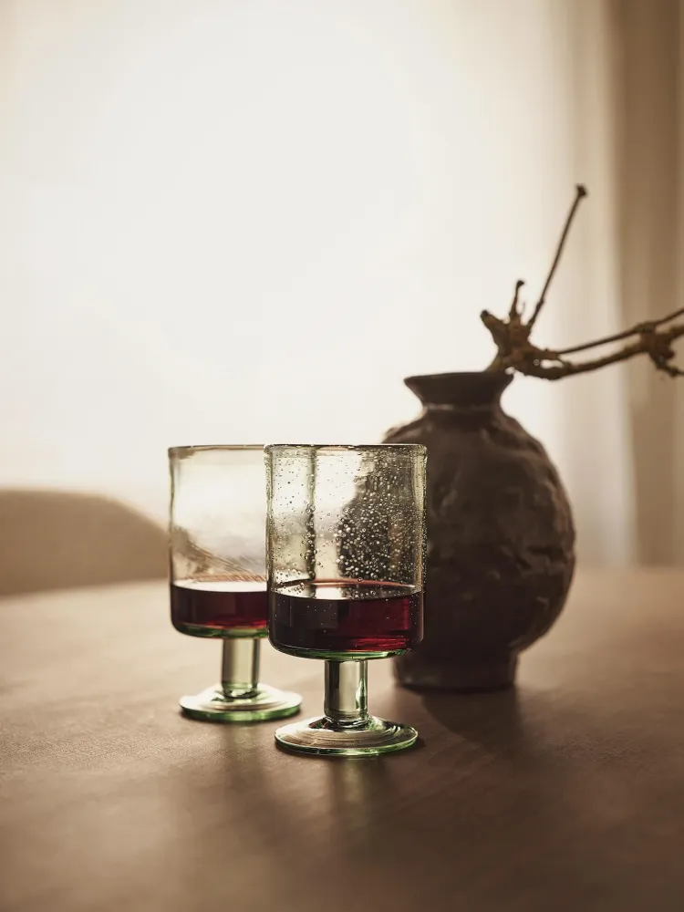 Oli Wine Glass - Recycled Clear Ferm Living - DK