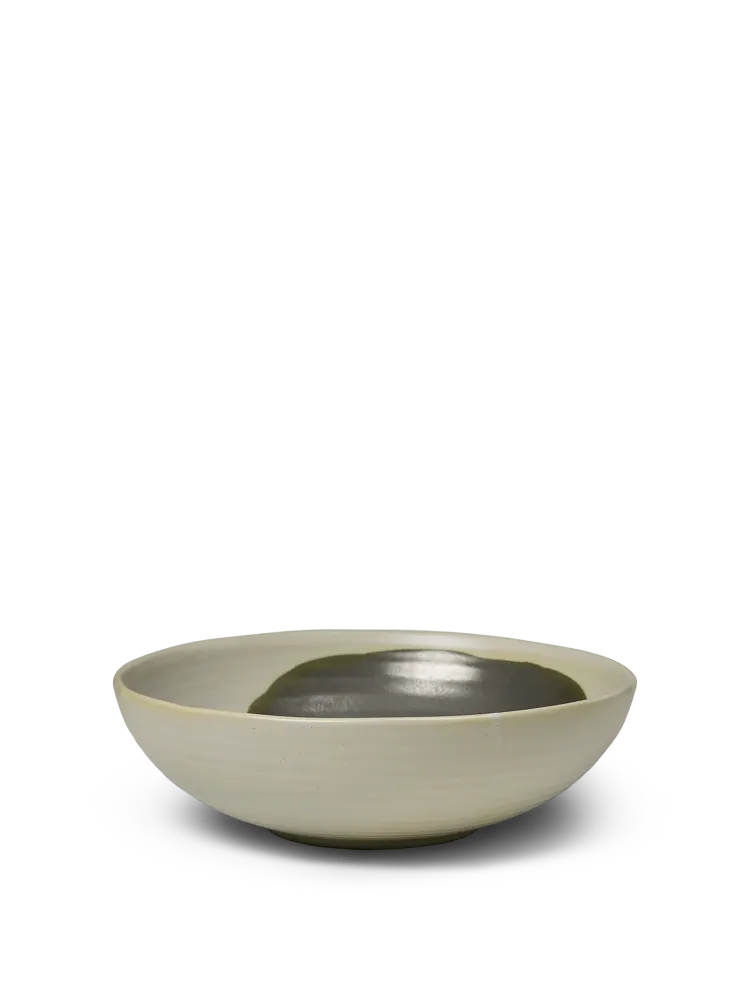 Omhu Bowl - Large - Off-White/Charcoal Ferm Living - DK