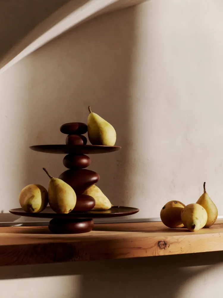 Pebble Dessert Stand - Dark Brown Ferm Living - DK