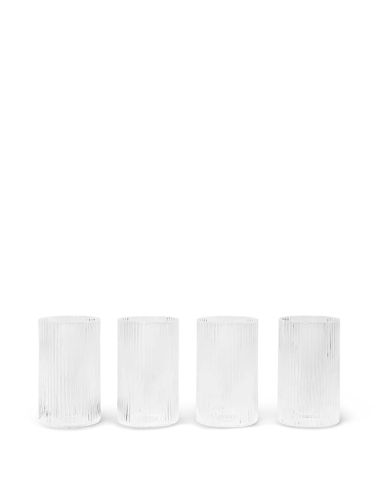Ripple Verrines - Set 4 - Clear Ferm Living - DK