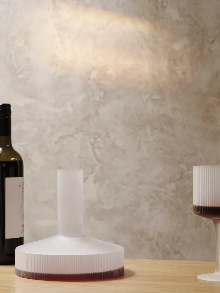 Ripple Wine Carafe - Frosted Ferm Living - DK