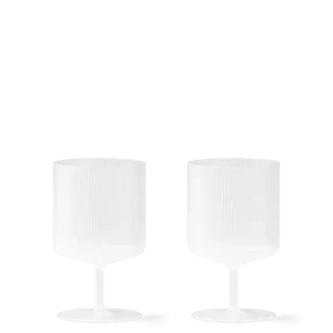 Ripple Wine Glasses - Set 2 - Frosted Ferm Living - DK