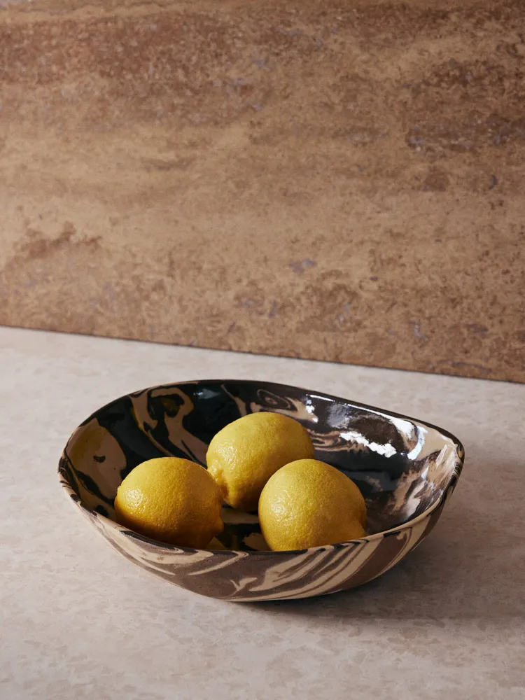 Ryu Bowl - 28 - Sand/Brown Ferm Living - DK