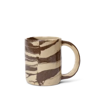 Ryu Mug - Tall - Sand/Brown Ferm Living - DK