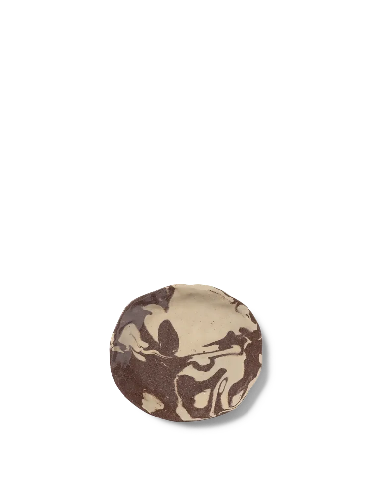 Ryu Platter - 18.5 - Sand/Brown Ferm Living - DK