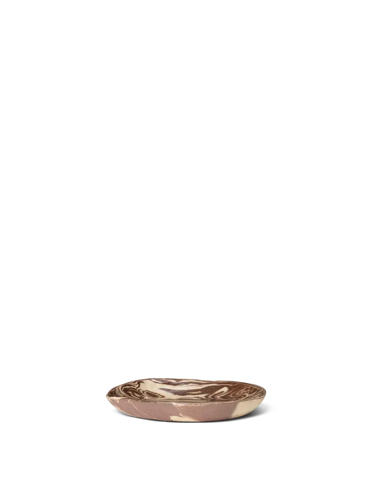 Ryu Platter - 18.5 - Sand/Brown Ferm Living - DK