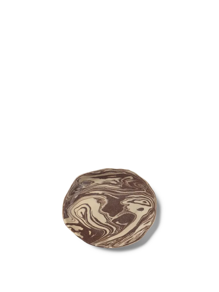 Ryu Platter - 18.5 - Sand/Brown Ferm Living - DK
