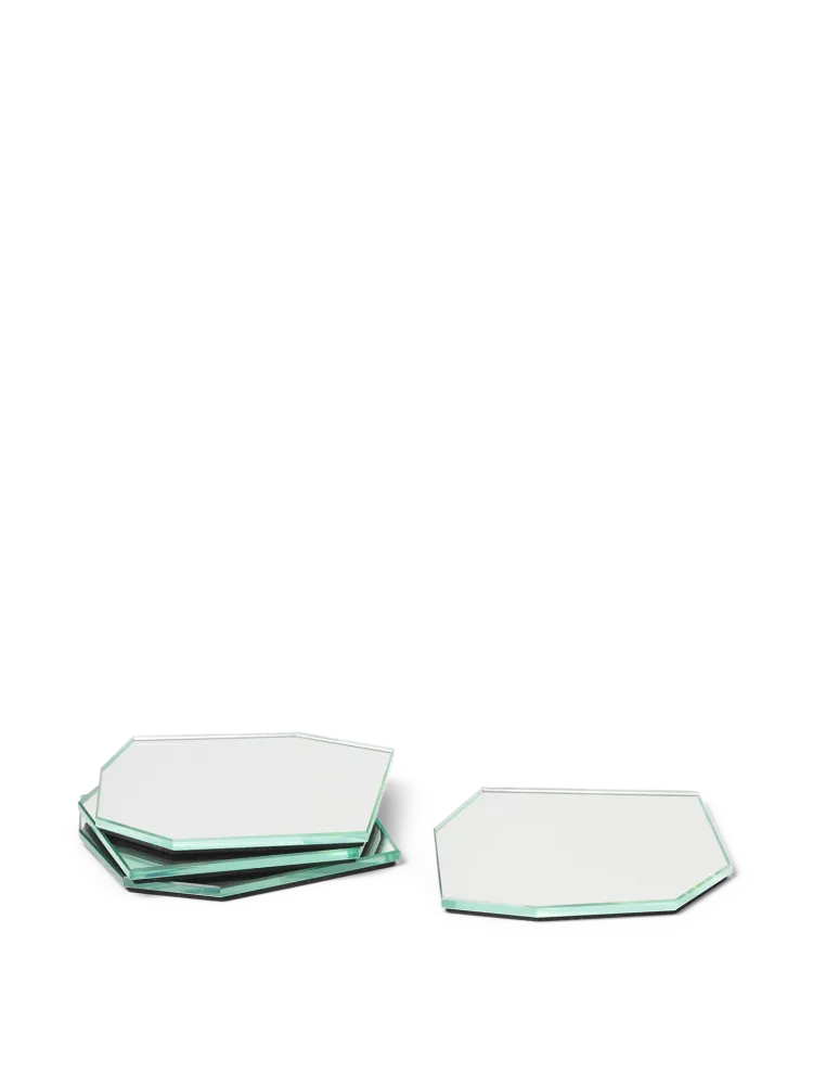 Shard Coasters - Set 4 - Mirror Ferm Living - DK