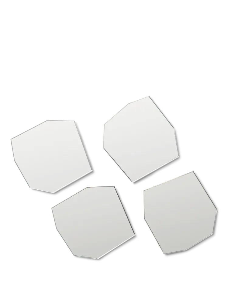 Shard Coasters - Set 4 - Mirror Ferm Living - DK