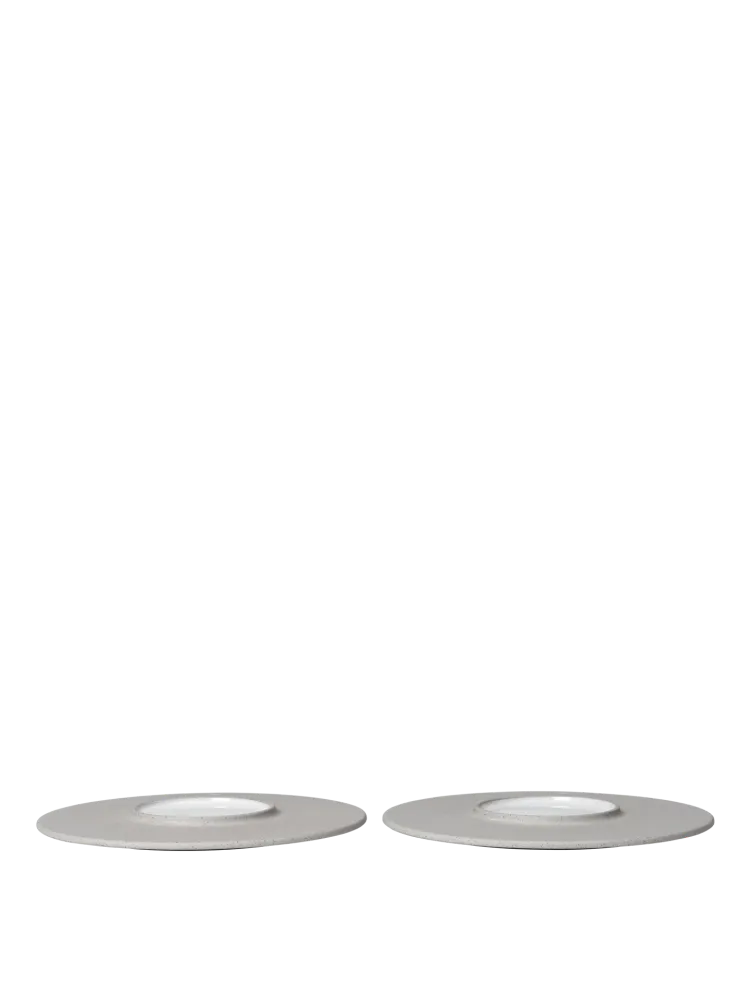 Sonae Dessert Plates - Ø22 - Set 2 - Grey/White Ferm Living - DK