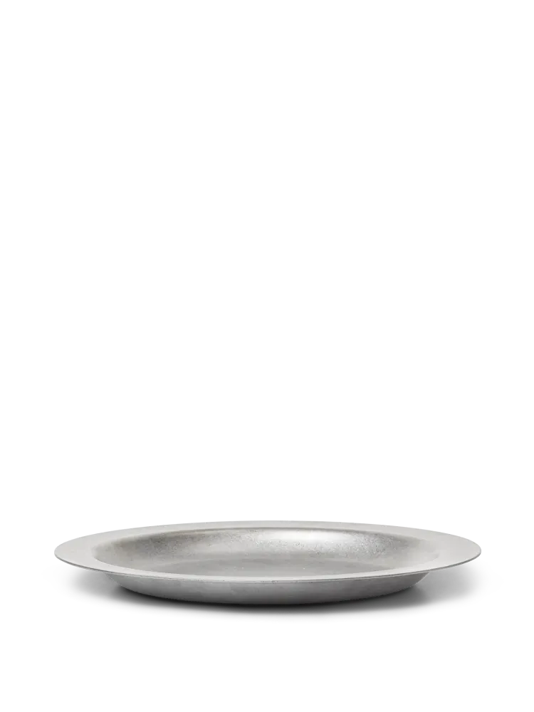 Tumbled Plate - Stainless Steel Ferm Living - DK