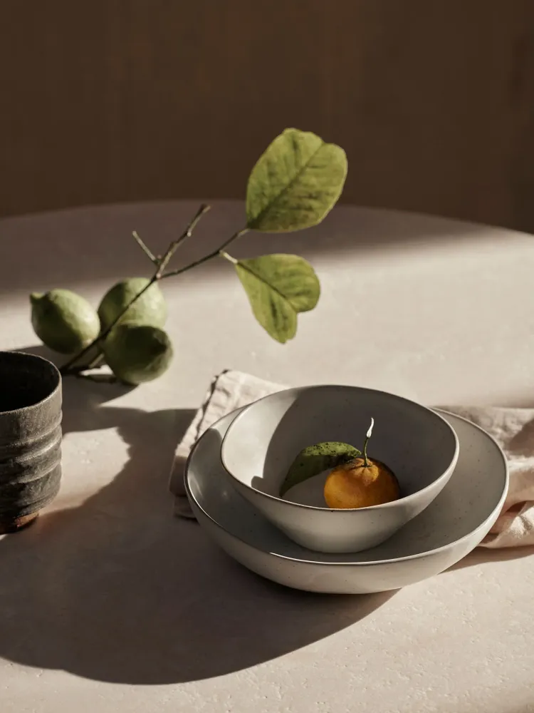 Flow Bowl - Large - Off-White Speckle