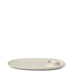 Flow Breakfast Plate - Off-White Speckle