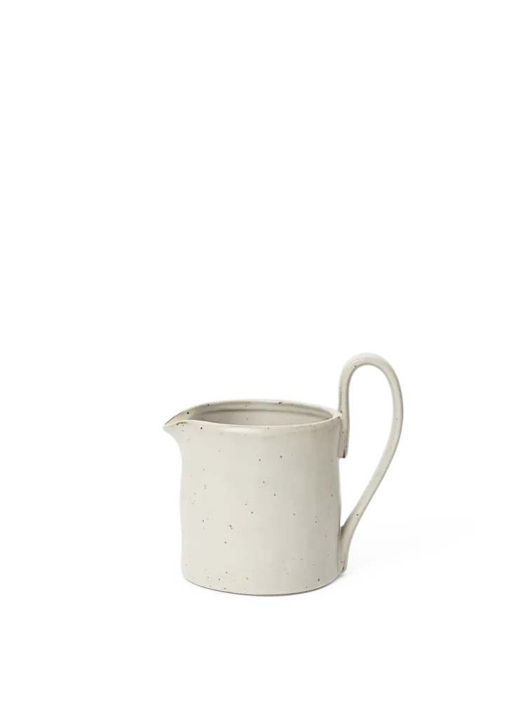 Flow Milk Jar - Off-White Speckle