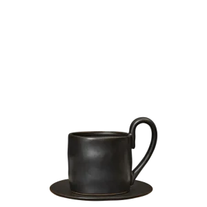 Flow Mug Saucer - Black