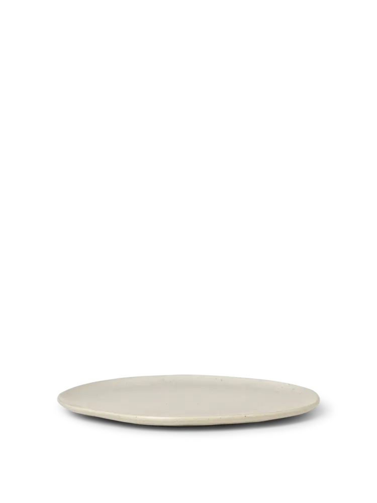 Flow Plate - Large - Off-White Speckle