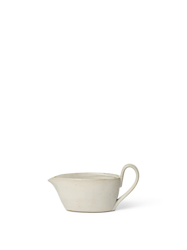 Flow Sauce Boat - Off-White Speckle