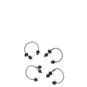 Forest Napkin Rings - Set 4 - Black Brass