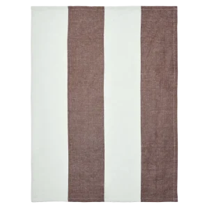 Hale Tea Towel - Chestnut/Frosted Lime
