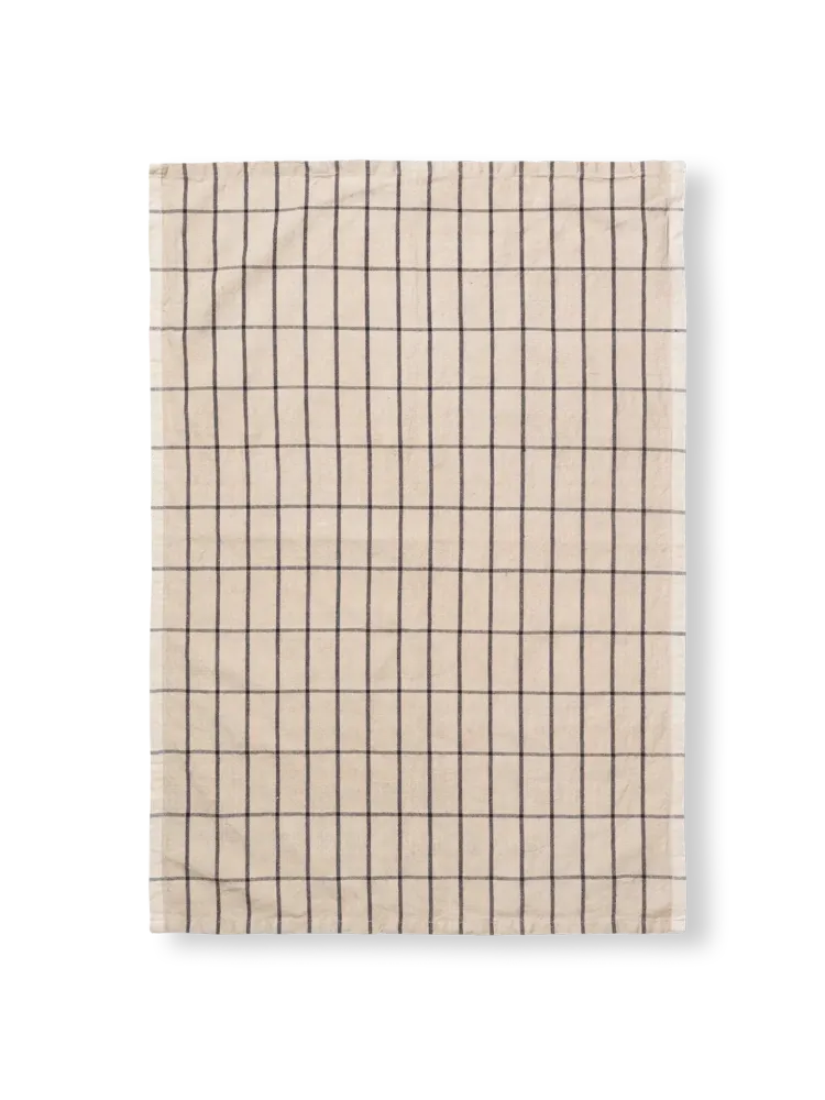 Hale Tea Towel - Sand/Black
