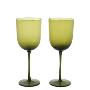 Host Red Wine Glasses - Set 2 - Moss Green