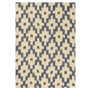 Ikat Tea Towel - Ink Blue/Off-White