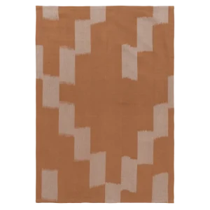 Ikat Tea Towel - Terracotta/Mist Blue