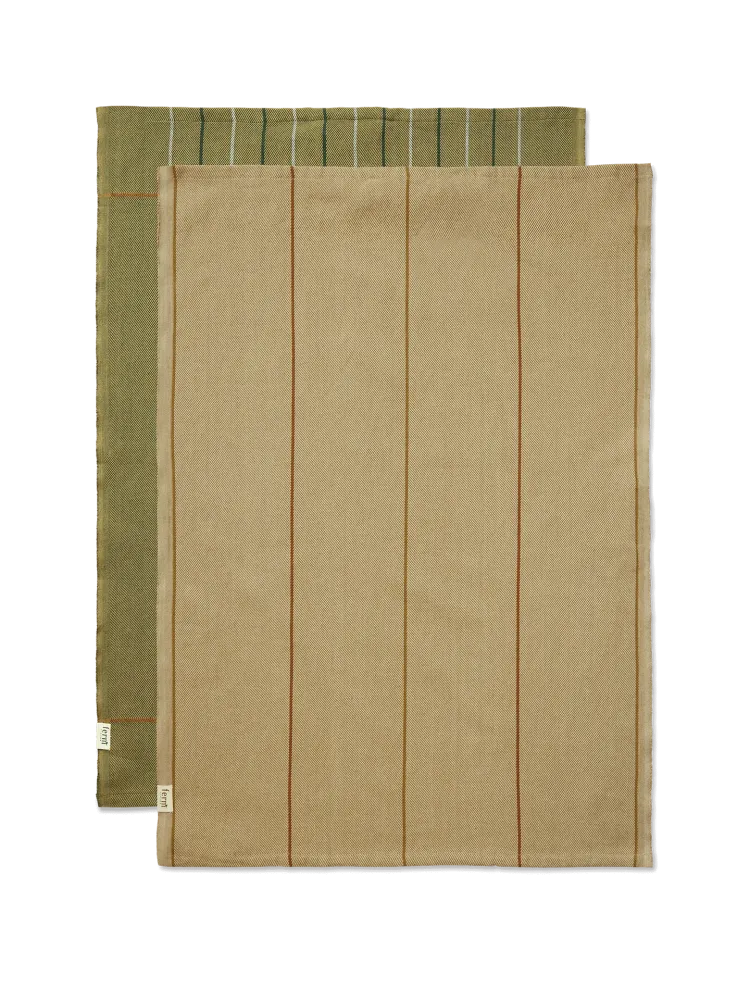 Ito Tea Towel - Set 2 - Seaweed/Flax