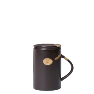 Koyo Tea Mug Infuser Set - Dark Brown/Buff