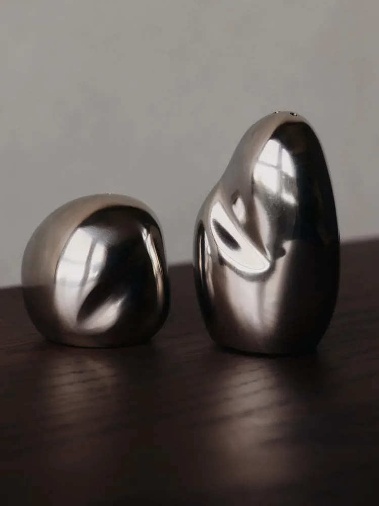 Orevo Salt and Pepper Shakers - Set 2 - Stainless Steel