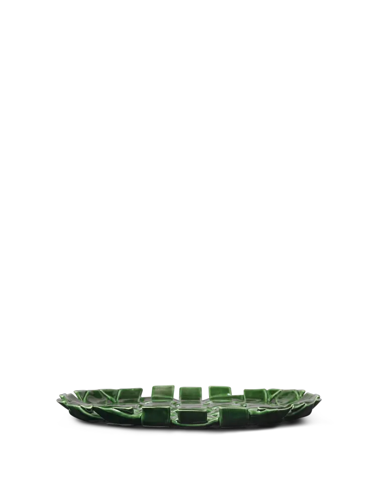 Plait Platter - Emerald Green