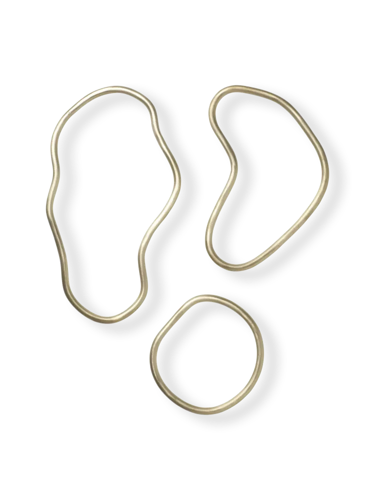 Pond Trivets - Set 3 - Brass