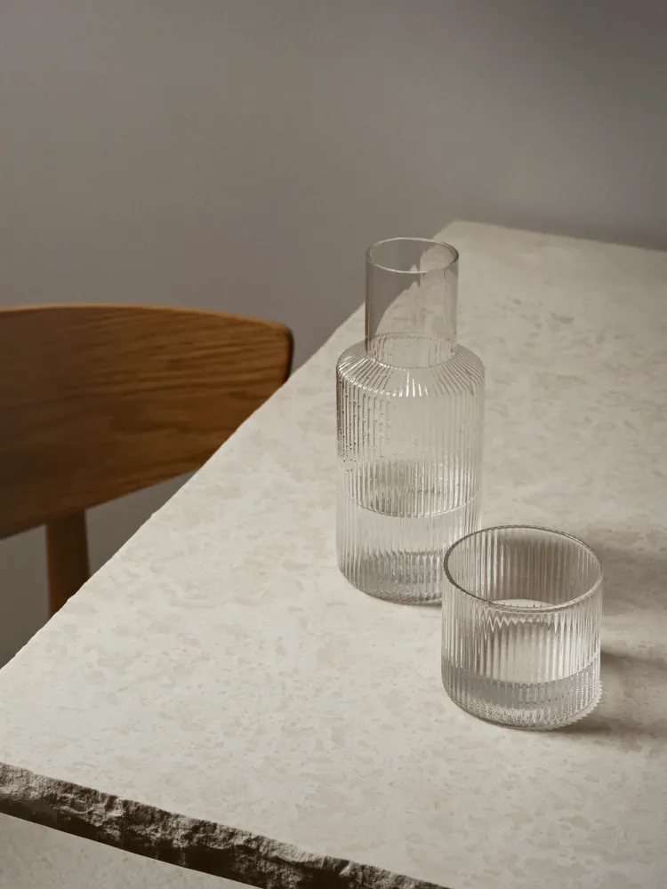Ripple Carafe Set - Small - Clear