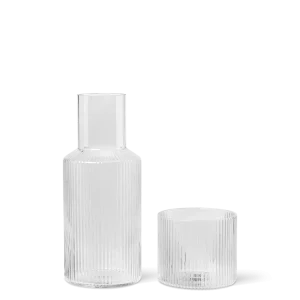 Ripple Carafe Set - Small - Clear