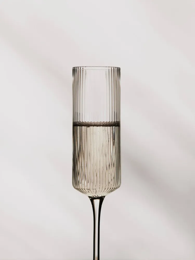 Ripple Champagne Flutes - Set 2 - Clear